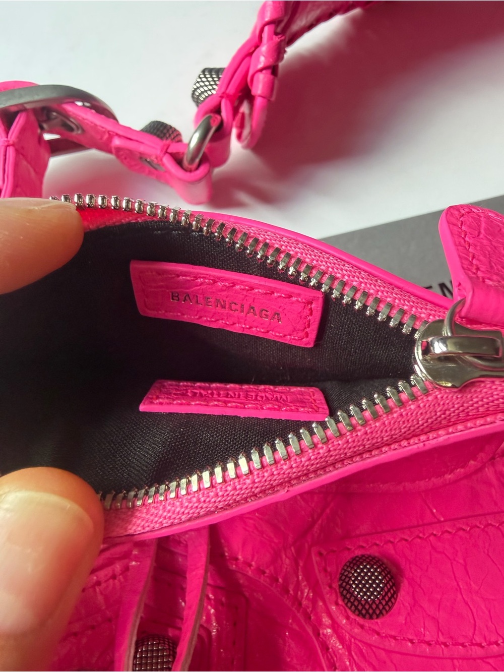 Balenciaga Cagole XS Shoulder Bag Hit Pink - Picture 5 of 11